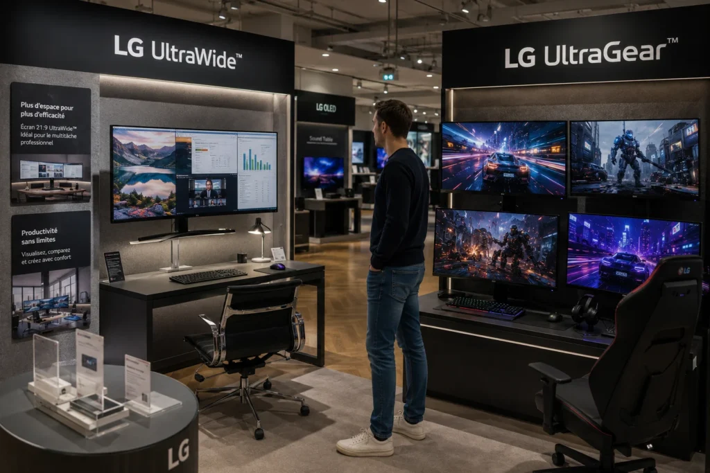 Customer Comparing LG Productivity and Gaming Monitors