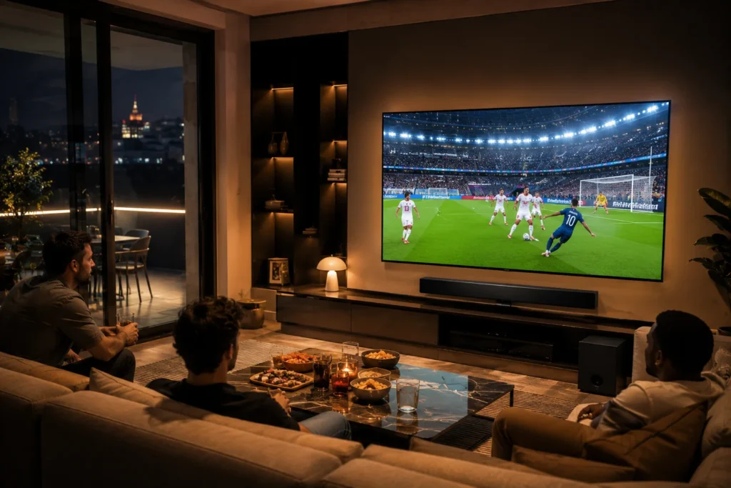 Evening Football Experience with Premium Entertainment Setup