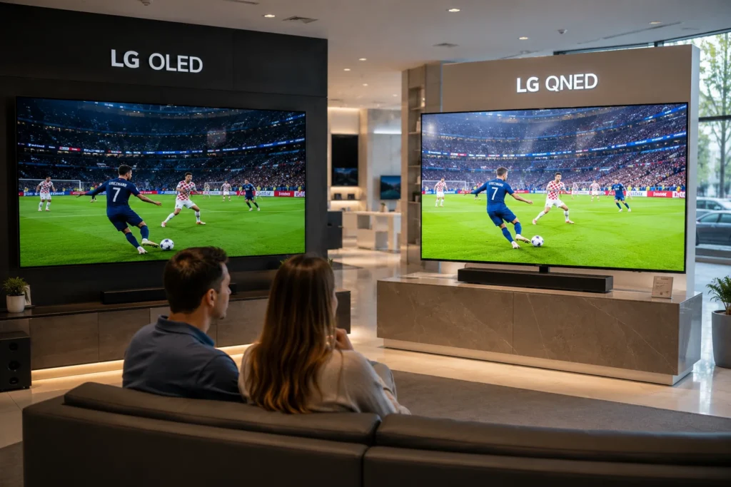 LG OLED vs LG QNED Comparison Display